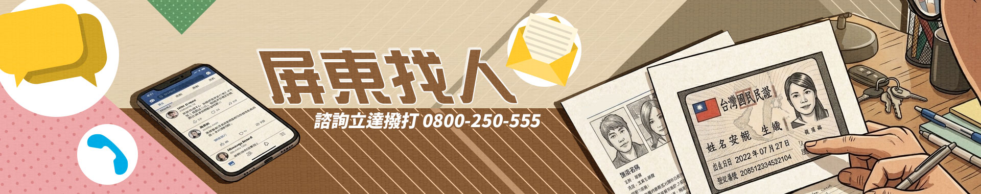 打草驚蛇、找不到人、擔心違法？屏東尋人這些問題立達幫您解決